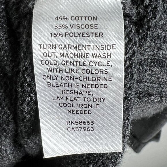 Treasure & Bond Mens XL Shawl Collar Cardigan Black Caviar Marl Quiet Luxury - Picture 15 of 16